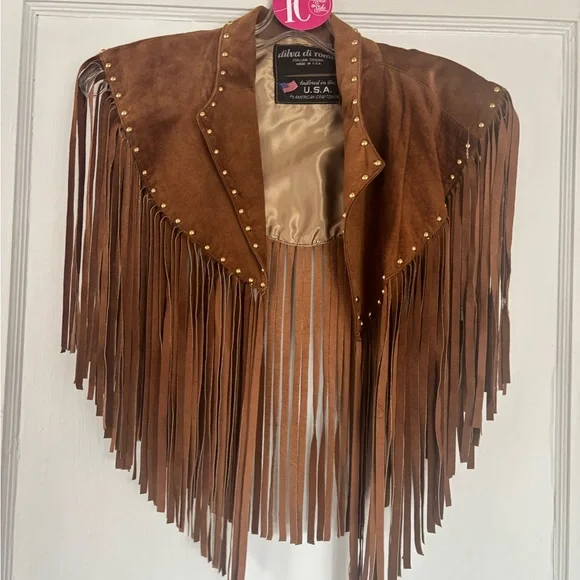 Vintage suede shawl - Picture 1 of 7